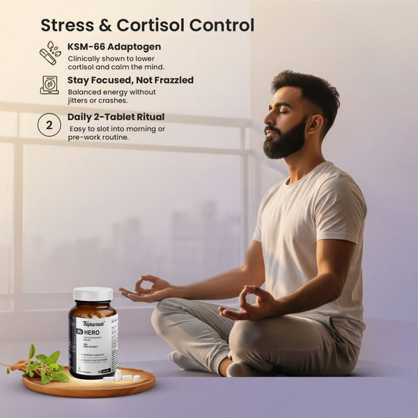 Testosterone Booster for Men with Ashwagandha KSM-66, Fenugreek, Gokshura, SafedMusli, Zinc & Magnesium – Energy, Stamina & Strength Support – No Sugar – 60 Tablets