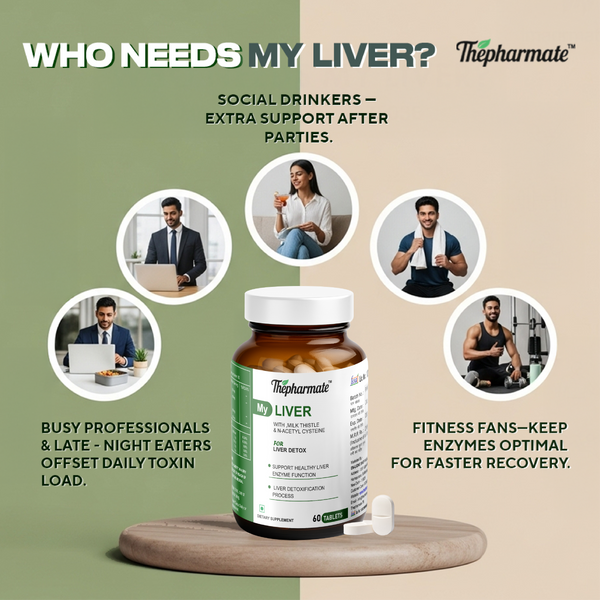 Liver Detox Supplement with N-Acetyl Cysteine (NAC), Milk Thistle 80% Silymarin – 60Tablets