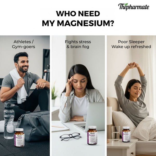 Magnesium Supplement with Glycinate, L-Threonate, Melatonin, L-Theanine, Apigenin &Vitamin B6 – For Sleep, Muscle Recovery & Nerve Health – Sugar-Free – 120 Tablets